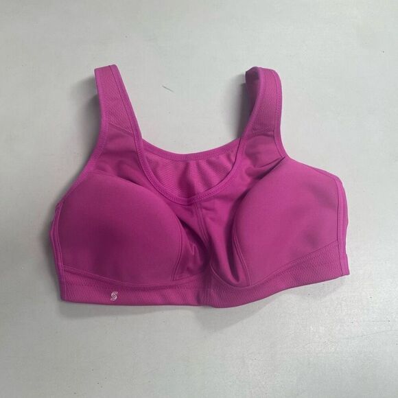 GLAMORISE Sport Bra Hot Pink Size 36D New Without Tags - Picture 1 of 9